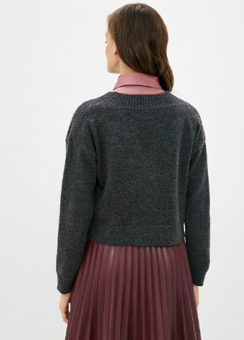 Темно-сірий демісезонний джемпер пуловер befree