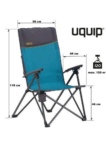 Кресло раскладное Becky Blue/Grey (244026) Uquip (253114950)