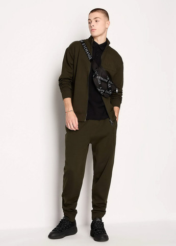 Зеленые кэжуал демисезонные джоггеры брюки Armani Exchange