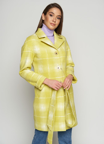 Желтое демисезонное Пальто однобортное Nio