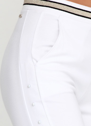 Белые кэжуал демисезонные зауженные брюки Liu Jo