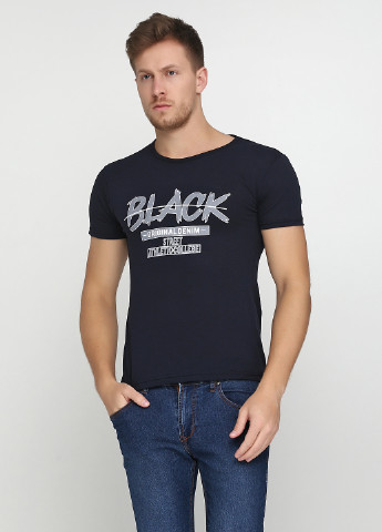 Темно-синя футболка LEXSUS