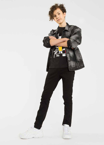 Чорна літня футболка Reporter Young