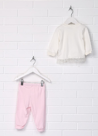 Розовый демисезонный комплект (кофта, брюки) Bebemania