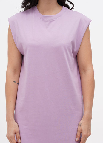 Фиолетовое кэжуал платье платье-футболка Weekday однотонное