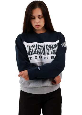 Комбінований світшот Blue 84 напис вишивка, нашивки (372057143)