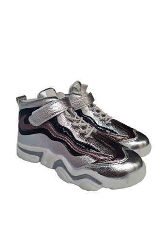 Серебряные демисезонные кроссовки Канарейка