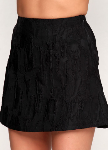 Черная кэжуал однотонная юбка Cos а-силуэта (трапеция)