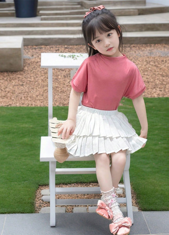 Комбінований літній костюм (футболка, спідниця) SHEIN