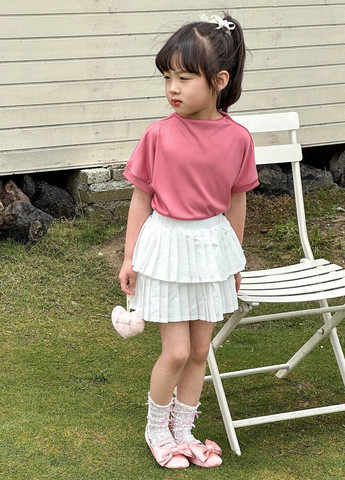 Комбінований літній костюм (футболка, спідниця) SHEIN