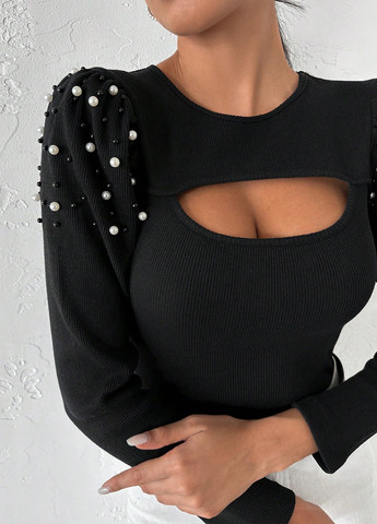 Чёрная блуза SHEIN