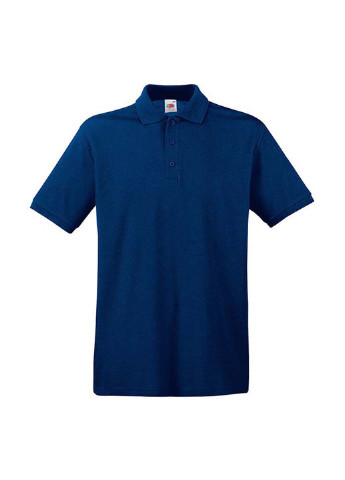 Темно-синяя футболка-поло для мужчин Fruit of the Loom