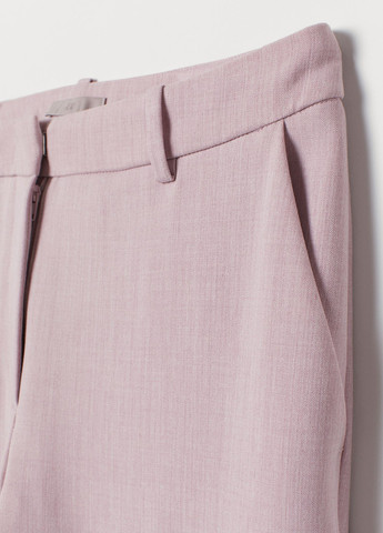Светло-розовые кэжуал демисезонные классические брюки H&M