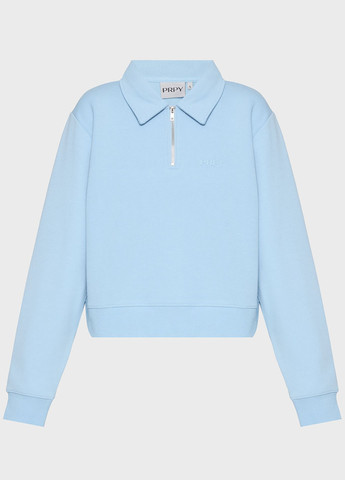 Голубой женская футболка-поло PRPY однотонная