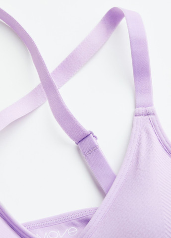 Фіолетовий топ бюстгальтер H&M без кісточок поліамід