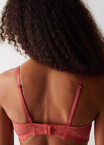 Рожево-коричневий балконет бюстгальтер Penti поліамід