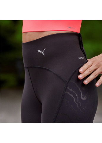 Черные демисезонные леггинсы ultraform high waist full length printed running tights women Puma