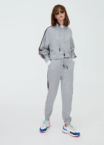 Худі демісезон,сірий, Pull & Bear (251550476)