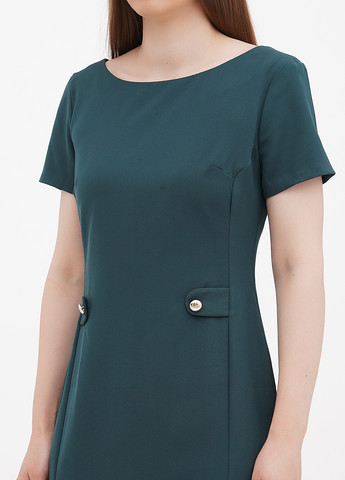Зеленое кэжуал платье футляр Dioni однотонное