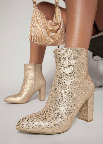 Кремові демісезонна ботильйони SHEIN