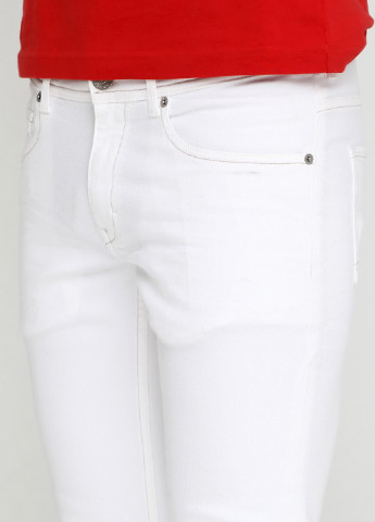 Белые демисезонные со средней талией джинсы Bogner