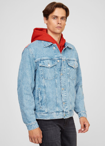 Голубая демисезонная куртка Tommy Jeans