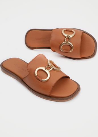 Оранжевые шлепанцы URBAN TRACE с пряжкой