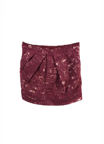 Бордовая кэжуал меланж юбка H&M