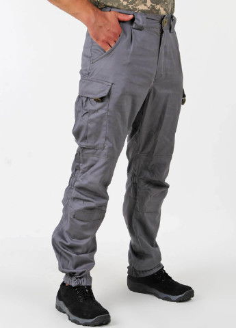Серые кэжуал демисезонные брюки Nation Gear