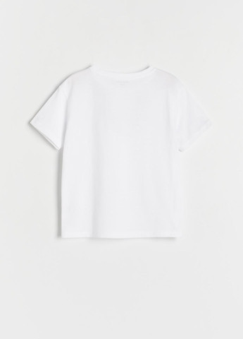 Белая летняя футболка Reserved