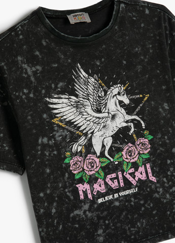 Темно-сіра літня футболка KOTON