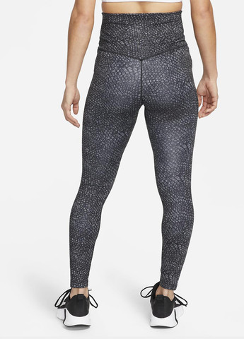 Черно-белые демисезонные леггинсы dx0162-010 Nike