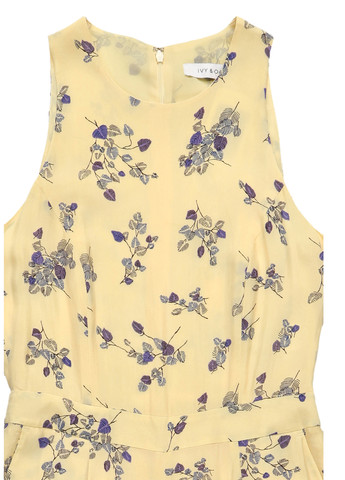 Комбінезон Ivy & Oak комбінезон-брюки квітковий жовтий кежуал купро