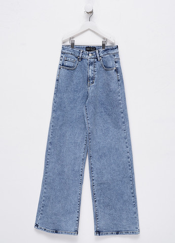 Светло-синие демисезонные палаццо джинсы RELUCKY