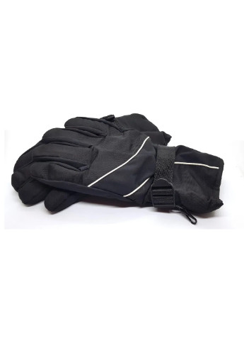 Горнолыжные перчатки лыжные рукавицы теплые зимние на флисе непромокаемые ветрозащитные (473093-Prob) Черные Unbranded (253867081)