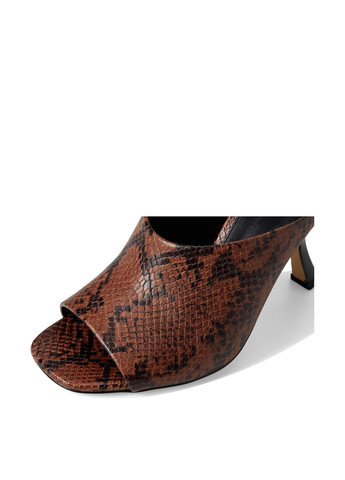 Коричневые мюли Michael Kors на высоком каблуке