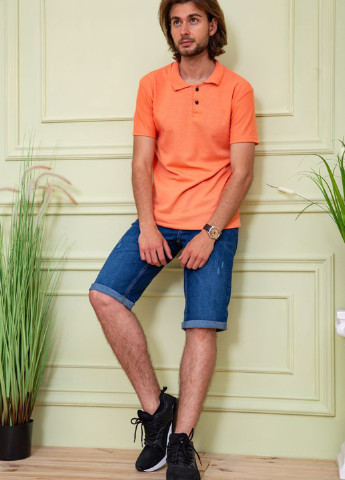 Оранжевая футболка-поло для мужчин Ager меланжевая