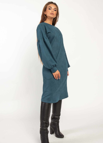 Голубое кэжуал платье Ри Мари однотонное