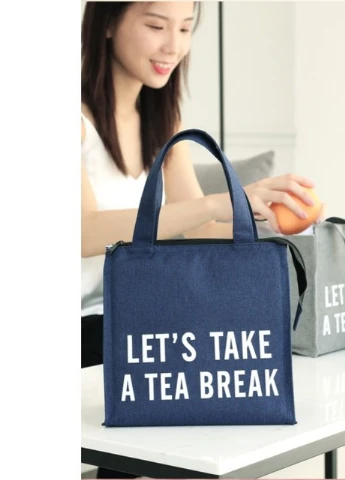 Термосумка ланч бег Tea Break на замку, 5.5 л, синя No Brand 402397 (252644030)