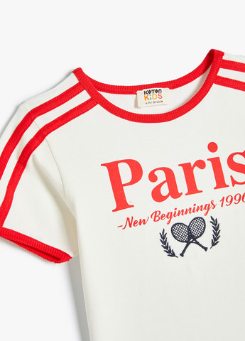 Белая летняя футболка KOTON