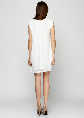 Белое кэжуал платье Lavand однотонное