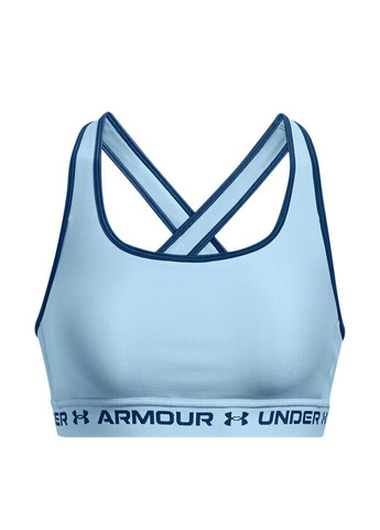 Голубой топ бюстгальтер Under Armour без косточек полиэстер