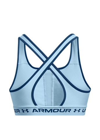 Голубой топ бюстгальтер Under Armour без косточек полиэстер
