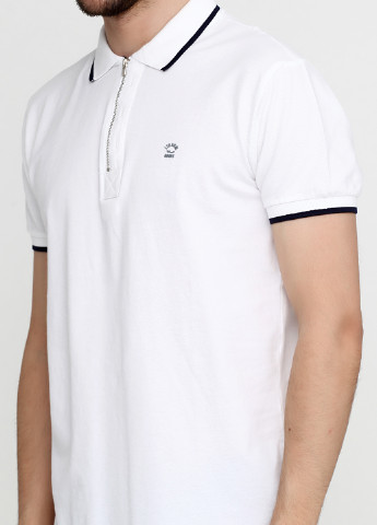 Белая футболка-поло для мужчин LTB однотонная