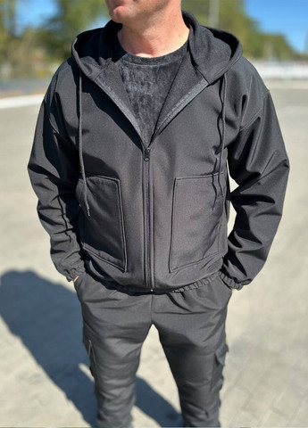 Чорна демісезонна куртка No Brand