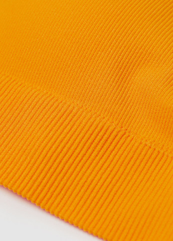 Оранжевый топ бюстгальтер H&M без косточек полиамид, трикотаж