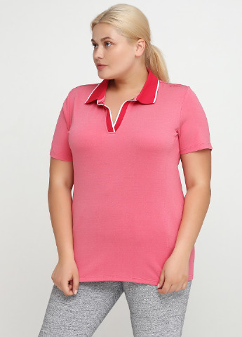 Розовая женская футболка-поло CMP однотонная