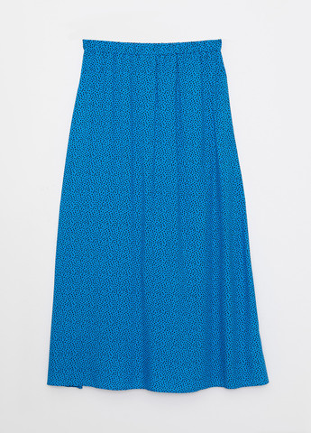 Синяя кэжуал с абстрактным узором юбка LC Waikiki клешированная