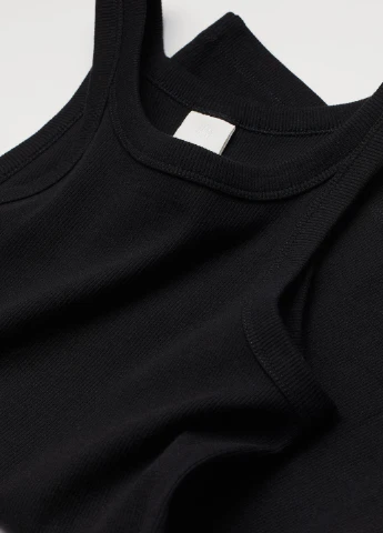 Топ літо,чорний, H&M Basic (254655466)