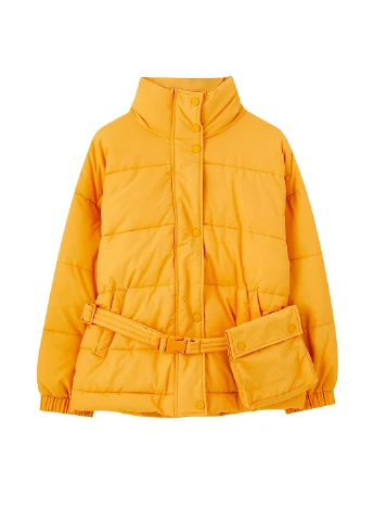 Жовта демісезонна куртка Pull & Bear